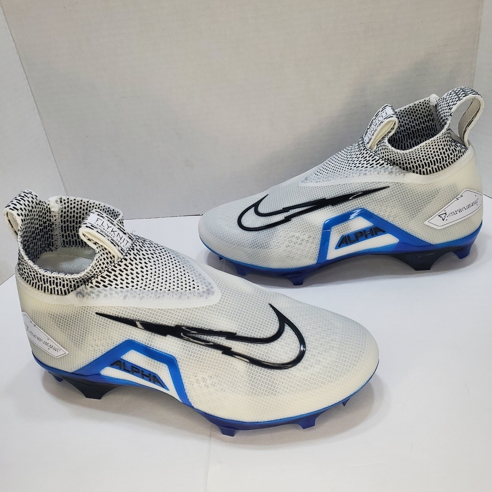 New Nike Alpha Menace Elite 3 Football Cleats Ghost Laces Men's Size 8, 8.5
